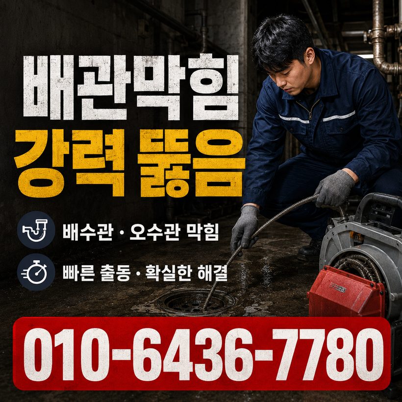 유어면 지역 싱크대막힘 관련 이미지