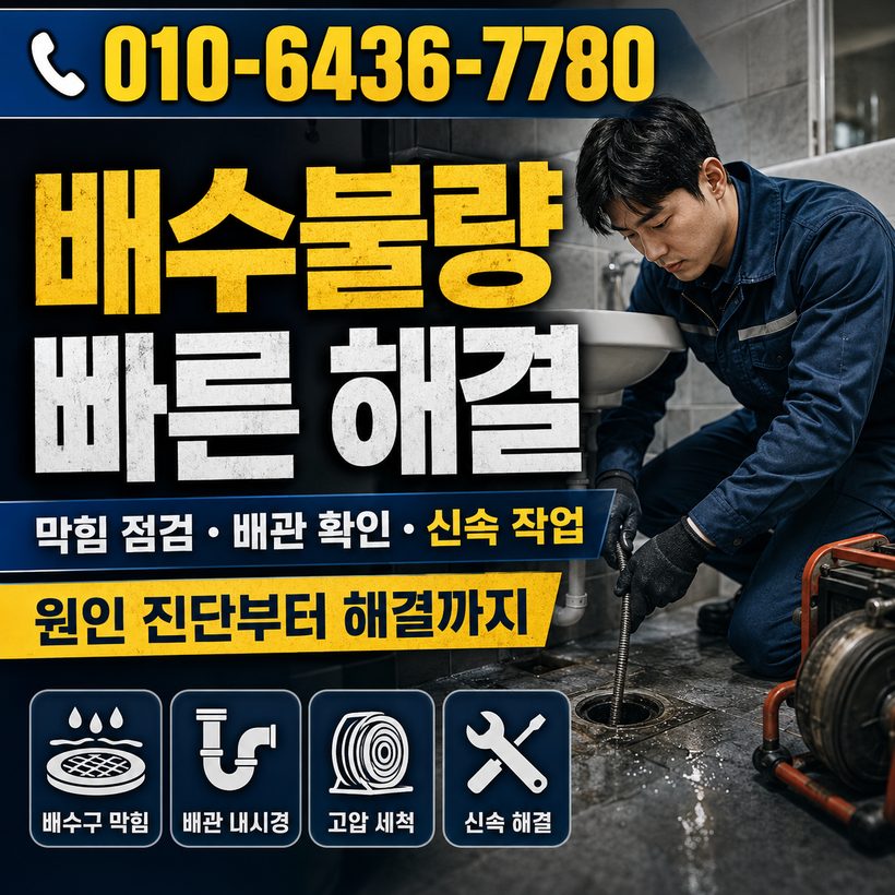 대곡면 하수구막힘 빠른출동 5