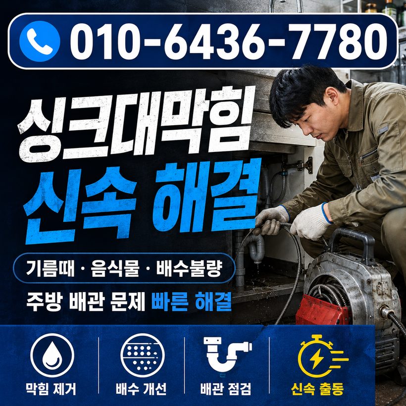 각북면 하수구막힘 빠른출동 1