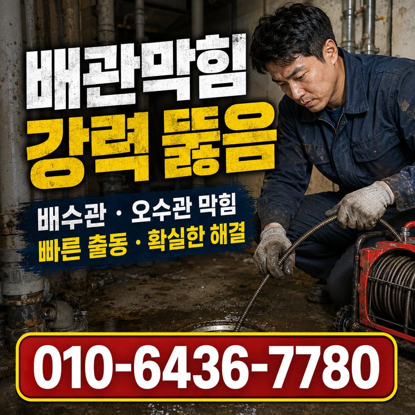 불암동 지역 배관막힘 관련 이미지